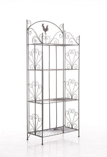 TPFGarden Standregal Mya in Bronze aus pulverbeschichtetem Eisen im Landhausstil, B: 33,0 cm, T: 33,0 cm, H: 153,0 cm - Bild 1