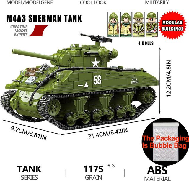 Militärserie Panzer Tiger I Schwerer Panzer, Bausteine, ab 14 Jahren - Bild 1