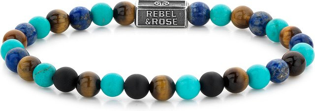 Rebel & Rose Armband Mix, 925 Silber, Türkis, Damen - Bild 1