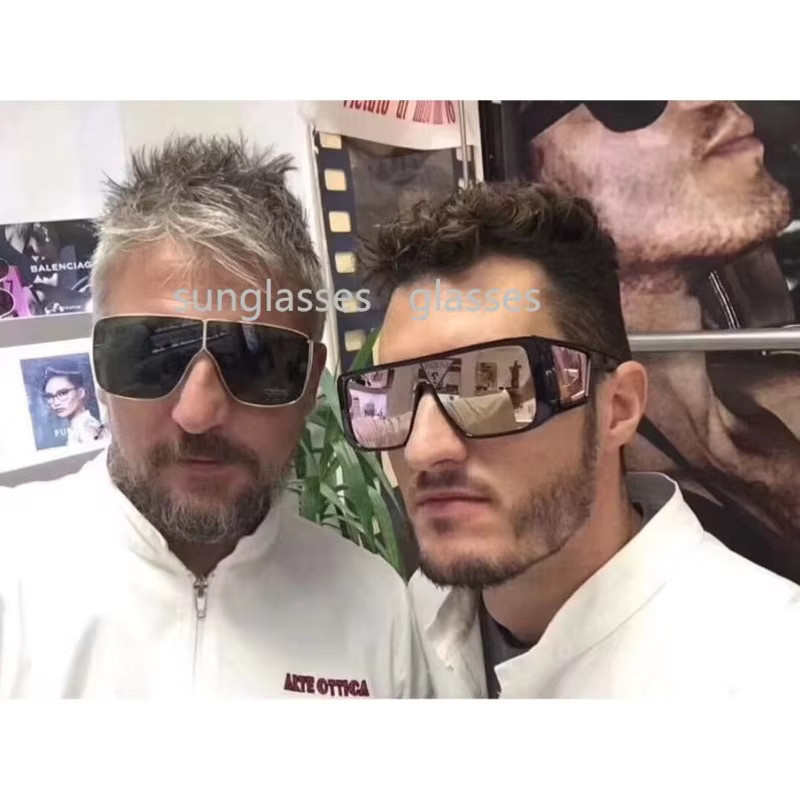 Samjune Sonnenbrille, Herren, Vollrand, Square, Schwarz, Kunststoff - Bild 3