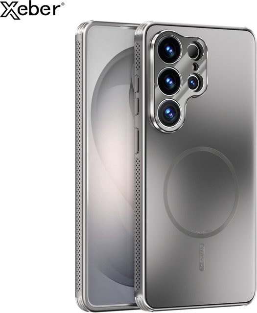 Xeber MagSafe Schutzhülle für Samsung Galaxy S26 Ultra Plus und S25 Edge in Blau mit Wärmeableitung und Linsenschutz - Bild 1