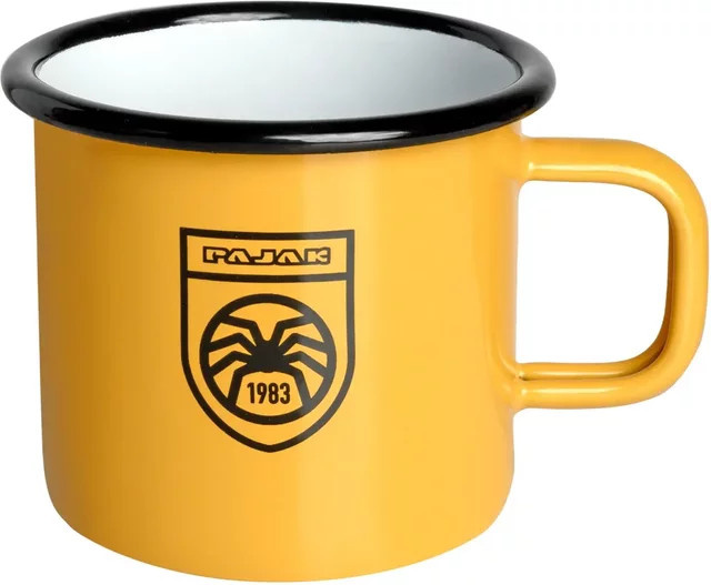 Pajak Emaille Tasse in Orange und Gelb mit 350 ml Inhalt - Bild 1