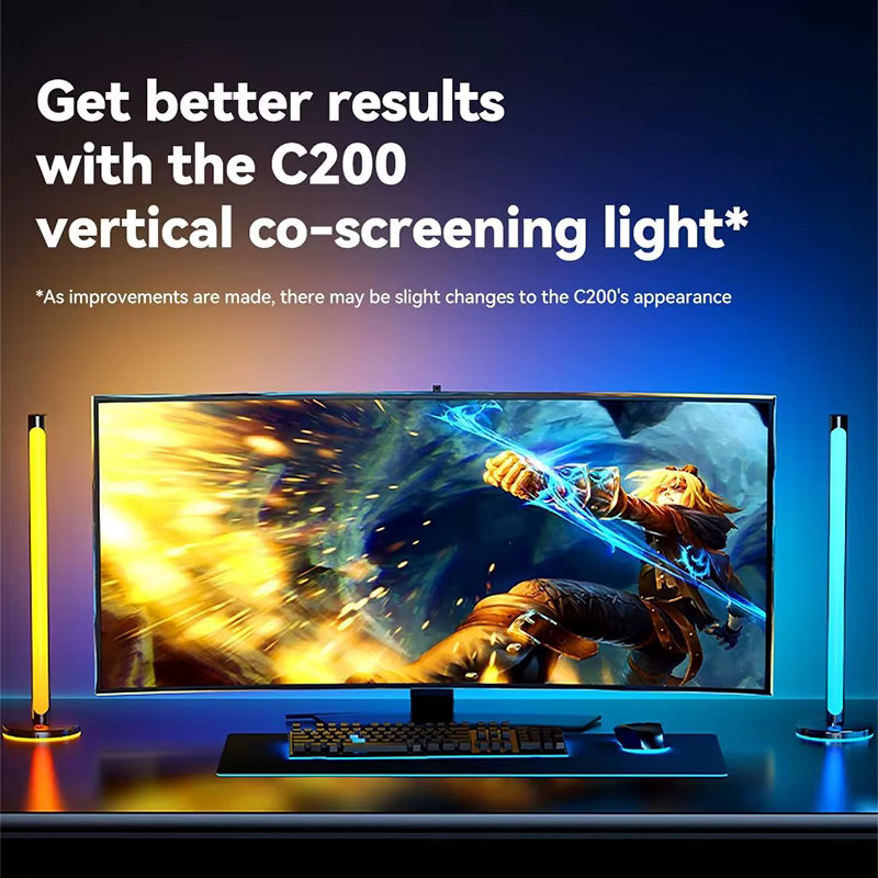 LINYILIGHT RGB LED Ambilight Strip als Monitor-Hintergrundbeleuchtung für PC und TV, Multicolour Neon Flex USB Umgebungsbeleuchtung für dein Spielzimmer, Schwarz - Bild 2