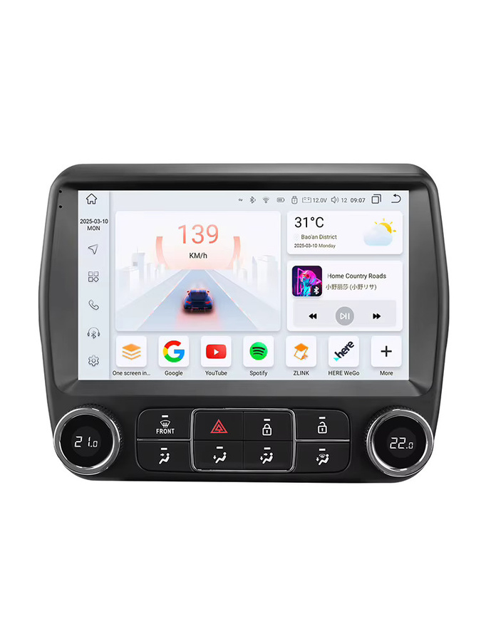 Hizpo Android 14 Stereo Radio für Chevrolet Camaro 2010-2015 mit Snapdragon 6115, GPS, 4G, Carplay, WiFi und Bluetooth in Schwarz - Bild 5