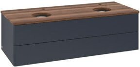 V&B Waschtischunterschrank Antao ohne Frontstruktur in Blau lackiert, B/T/H: 120 x 50 x 50 cm - Bild 1