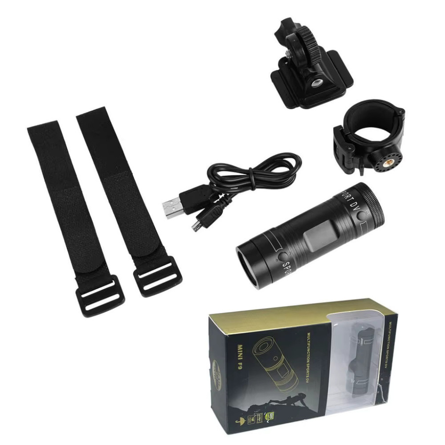 KIDKD Action Kamera Full HD 1080P in Schwarz für Fahrrad, Motorrad und Helm - Bild 6