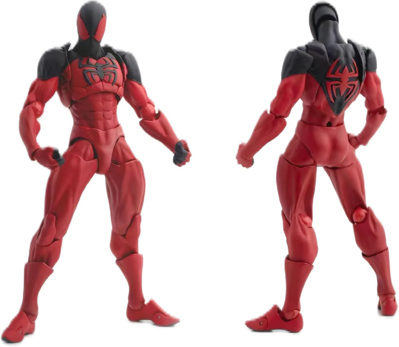 Messtoys Spider Man Scarlet Spider Kaine Parker Actionfigur, Schwarz, Rot - Bild 3