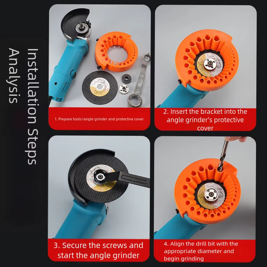 Vibratite Mehrzweck Bohrer zum Schleifen, Spitzen und Polieren in Orange, 3-13mm - Bild 3
