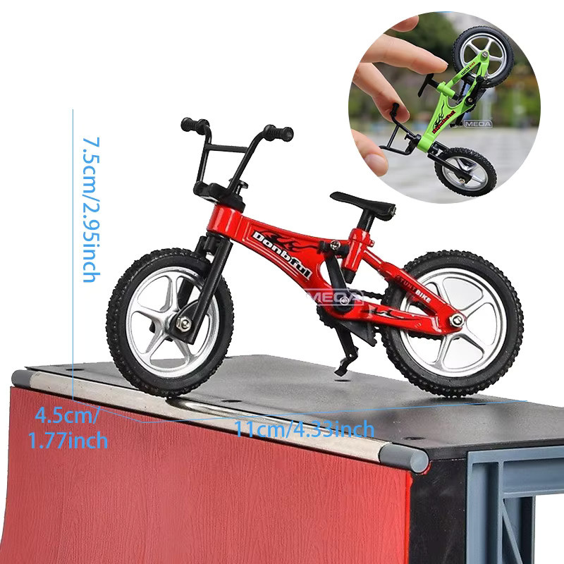 MEOA Finger Skateboard Legierung Mountainbike, Finger Fahrrad, Modell Spielzeug - Bild 2