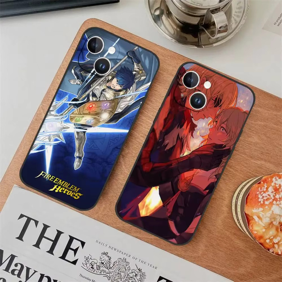 Fire Emblem Handyhülle für Apple iPhone 15 14 13 12 11 Pro Max X Xs Xr Schutzhülle Schwarz - Bild 3