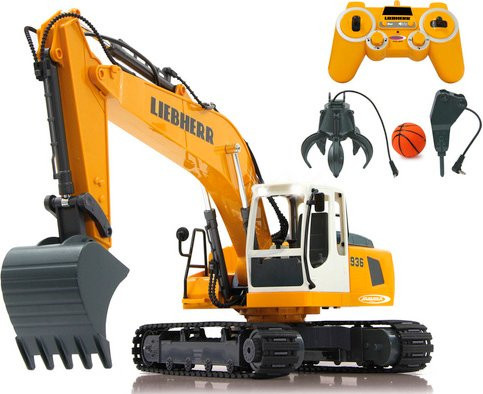 Jamara Liebherr R936 Bagger Destruction-Set 1:20 gelb ab 6 Jahren - Bild 3