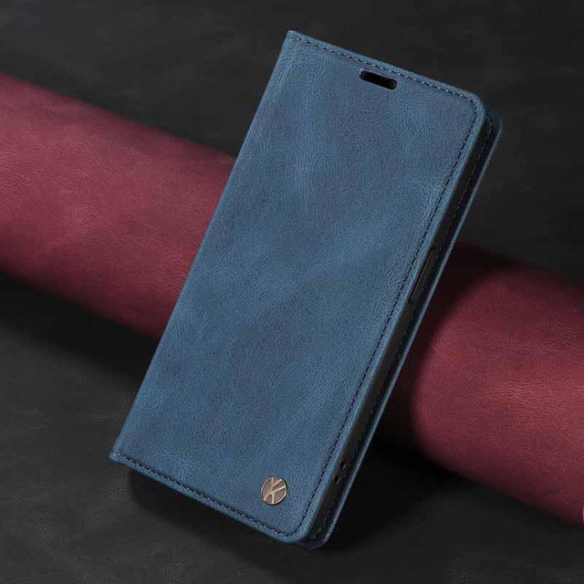Wallet Flip Case Leder Hülle für Samsung Galaxy A13 A23 A33 A53 A73 A12 A22 A32 A52S A52 A72 4G 5G in Blau - Bild 1