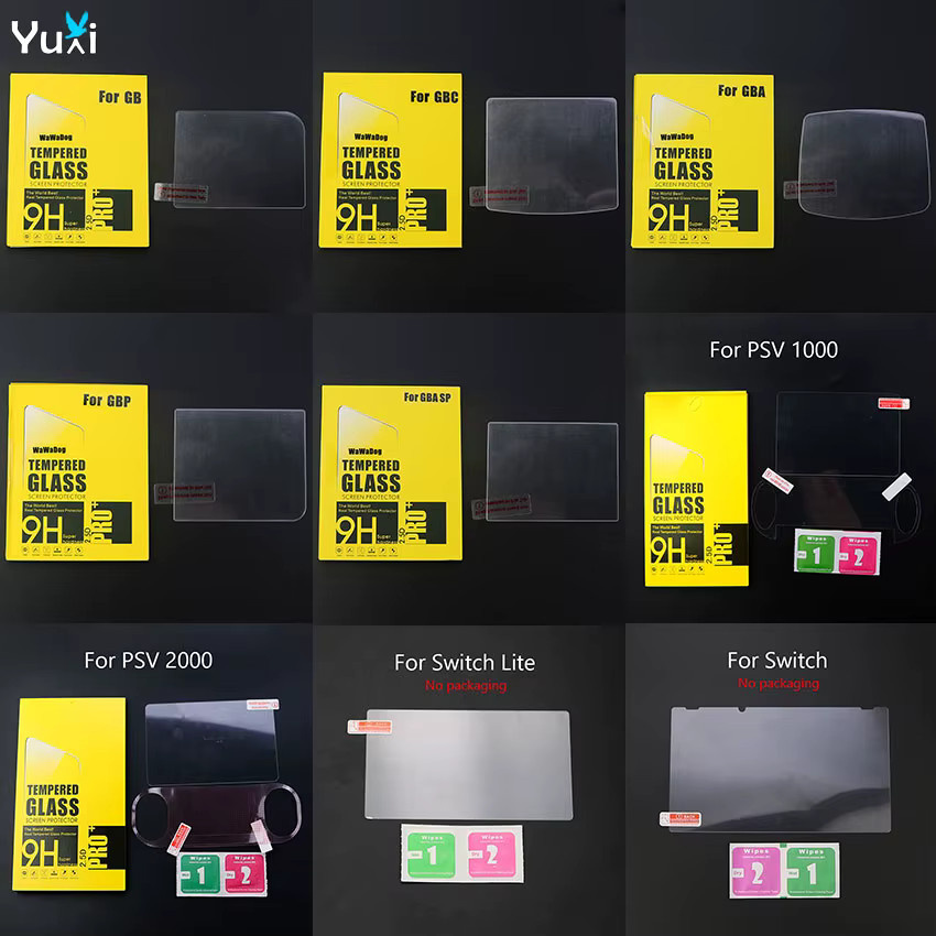 Yuxi Panzerglas Schutzfolie für Nintendo Switch Lite und Gameboy Konsolen, Transparent - Bild 2