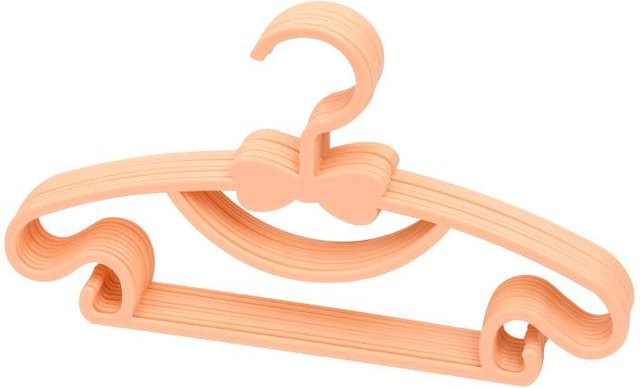 10er Set Kinder Kleiderbügel von OutsideWorld aus Kunststoff mit Schleife in Blau und Orange - Bild 1