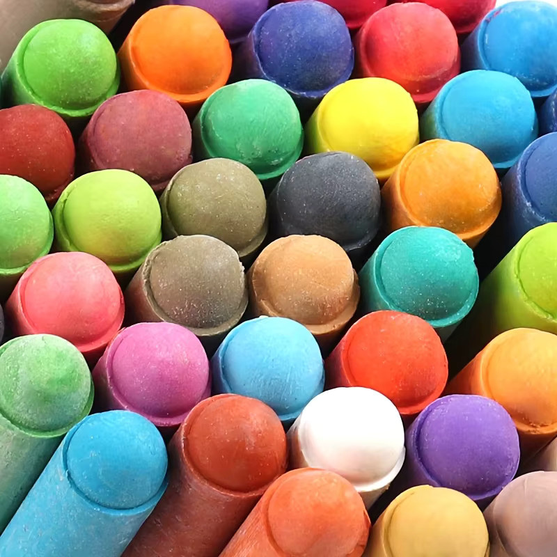 24 staubfreie und waschbare Kreiden in bunten Farben inklusive Aufbewahrungsbox für den Innen- und Außenbereich - Bild 6
