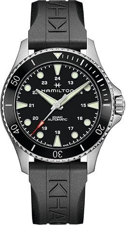 Hamilton Armbanduhr Automatik, Edelstahl, Kautschuk, Schwarz, Herren - Bild 1