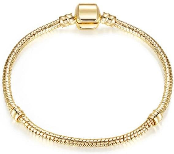 Wucifang Jewelry Charm-Armband, versilbert, beige, Damen, 20cm - Bild 1