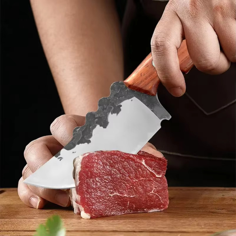 InLeung Ausbeinmesser mit Holzgriff und silberner Klinge - Bild 2