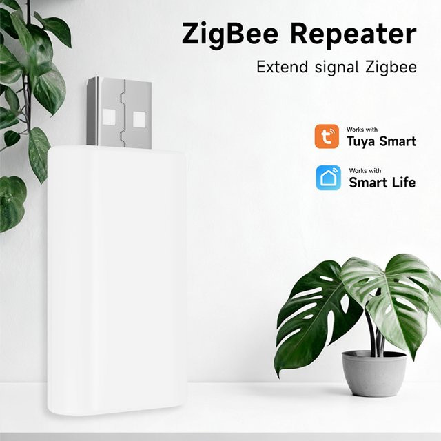 Tuya Zigbee Signal Repeater USB Gateway in Weiß zur Erweiterung deines Smart Home Netzwerks mit Alexa und Google Assistant - Bild 1