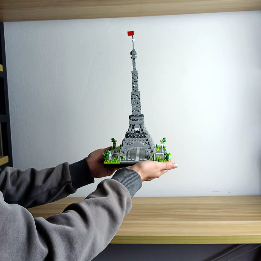 France Pride Paris Eiffelturm Micro Mini-Bausteine, Architektur, Puzzle-Spielzeug-Set - Bild 2