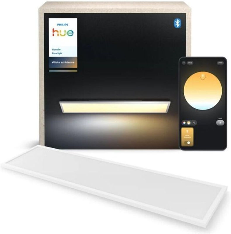 Philips Hue Aurelle White Ambiance Smart LED Deckenlampe, Weiß, B: 39 cm, T: 39 cm, H: 12 cm - Bild 2
