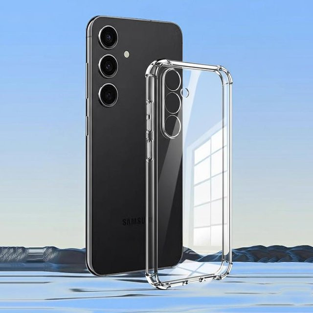 Stoßfeste und ultra dünne TPU Schutzhülle für Samsung Galaxy S25 S24 S23 S22 S21 S20 Ultra Plus sowie A57 A55 A37 A36 A35 A26 A17 A16 A15 5G in Transparent - Bild 1