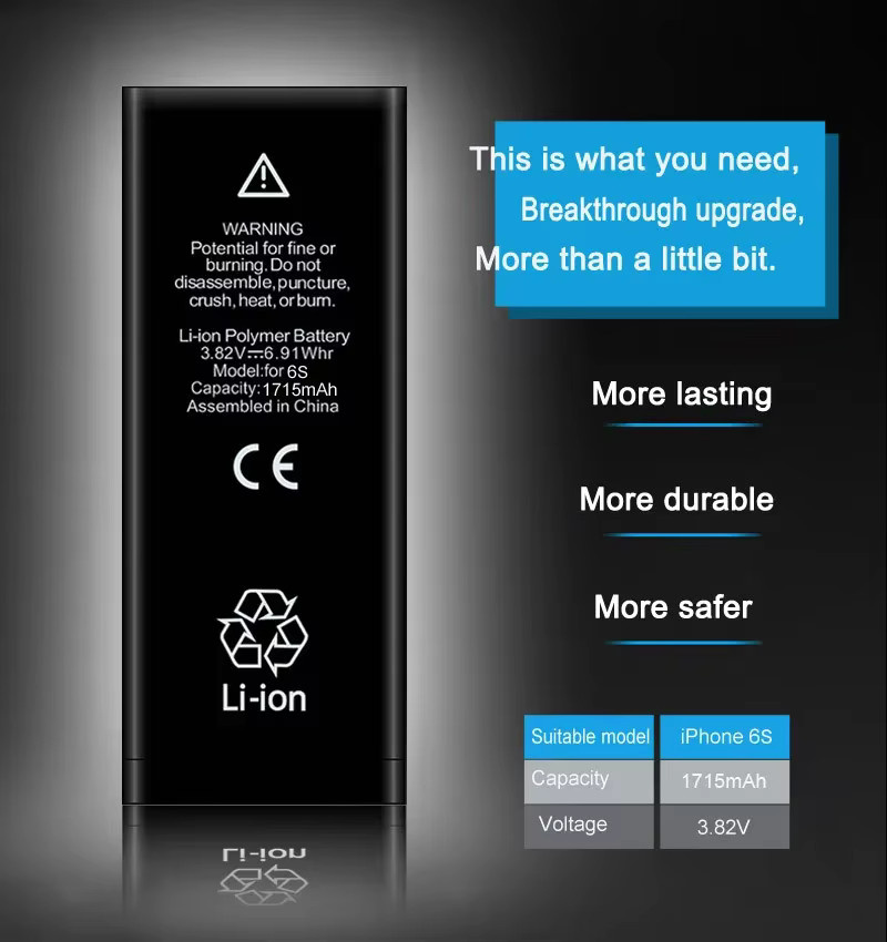 Apple Hochleistungsbatterie für iPhone 12 und 13 Mini sowie Pro und Pro Max in Schwarz - Bild 3