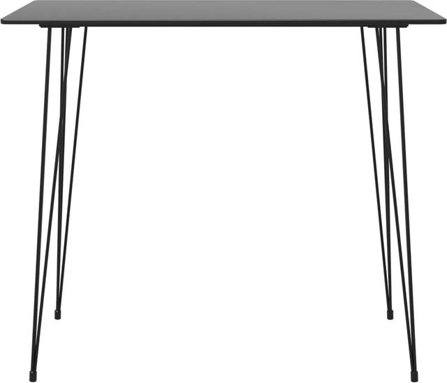 vidaXL Bartisch in Schwarz mit MDF- und Metallgestell, B/T/H: 120 x 60 x 105 cm - Bild 1