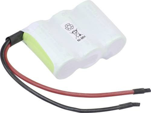 Mexcel Reihe F1x3 Akkupack 3x Baby (C) Flat-Top NiMH 3.6V 4000 mAh hochtemperaturfähig mit Kabel in Weiß - Bild 1
