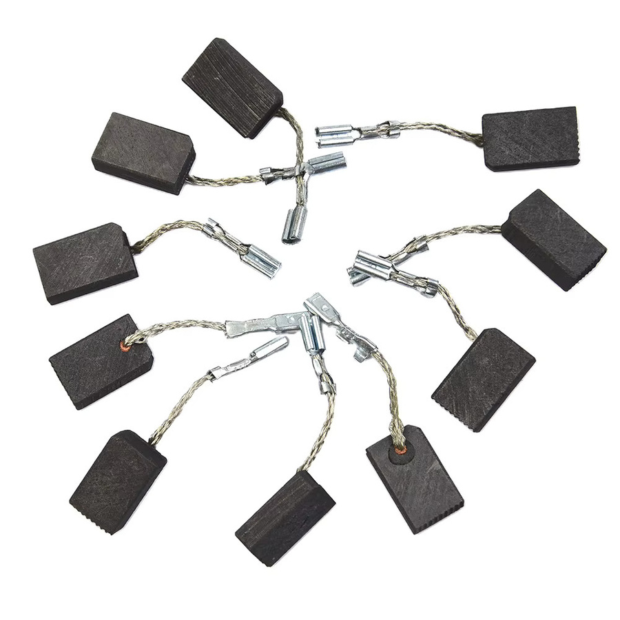 10 Stück Kohlebürsten für Metabo Winkelschleifer WQ 1400, WQ 1000 und WQ Modelle, Farbe: Schwarz, B/T/H: 5 x 10 x 16 mm - Bild 2