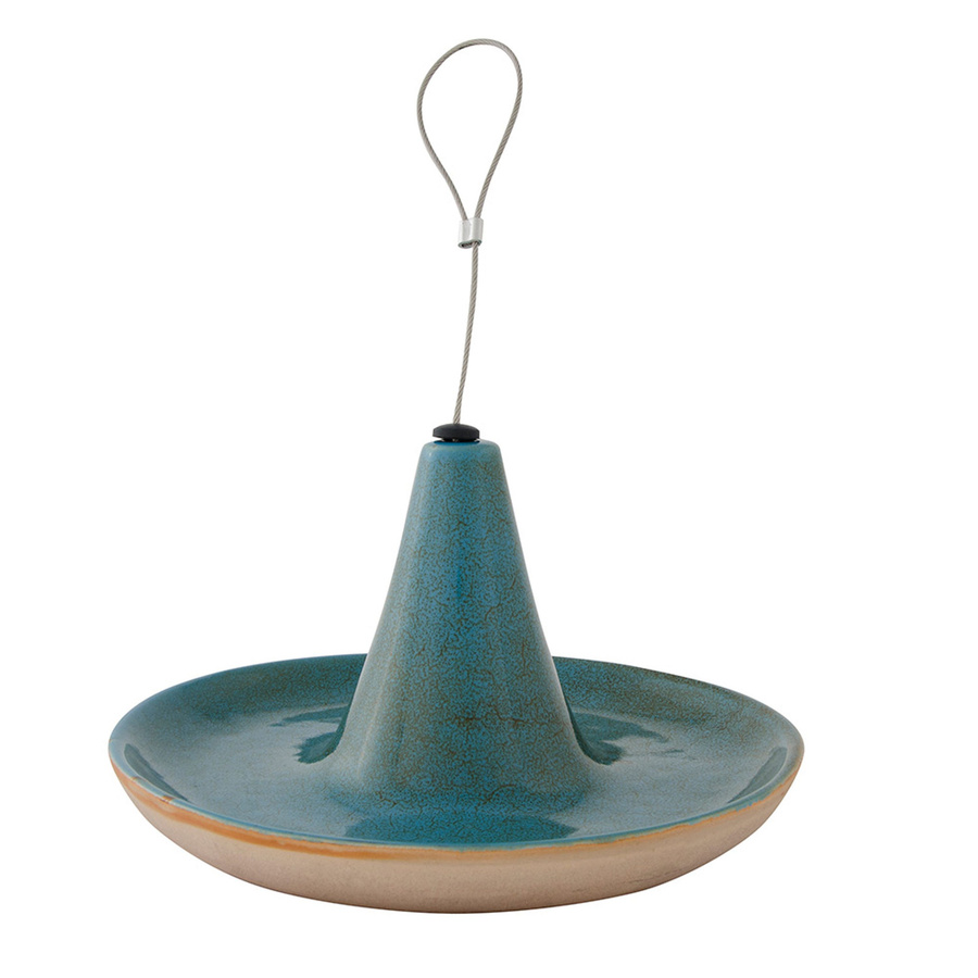 Vogeltränke Vierno Tajine von CJ Wildlife aus Keramik in Türkis und Multicolour - Bild 2