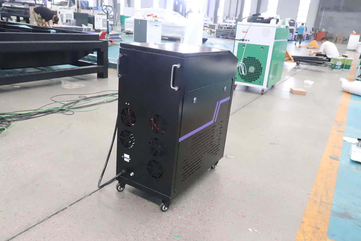 ACCTEK Laser-Rostentfernungsmaschine 500W Puls-Laser-Reinigungsmaschine in Schwarz zur Entfernung von Öl und Farbe auf Metall- und Holzoberflächen - Bild 2