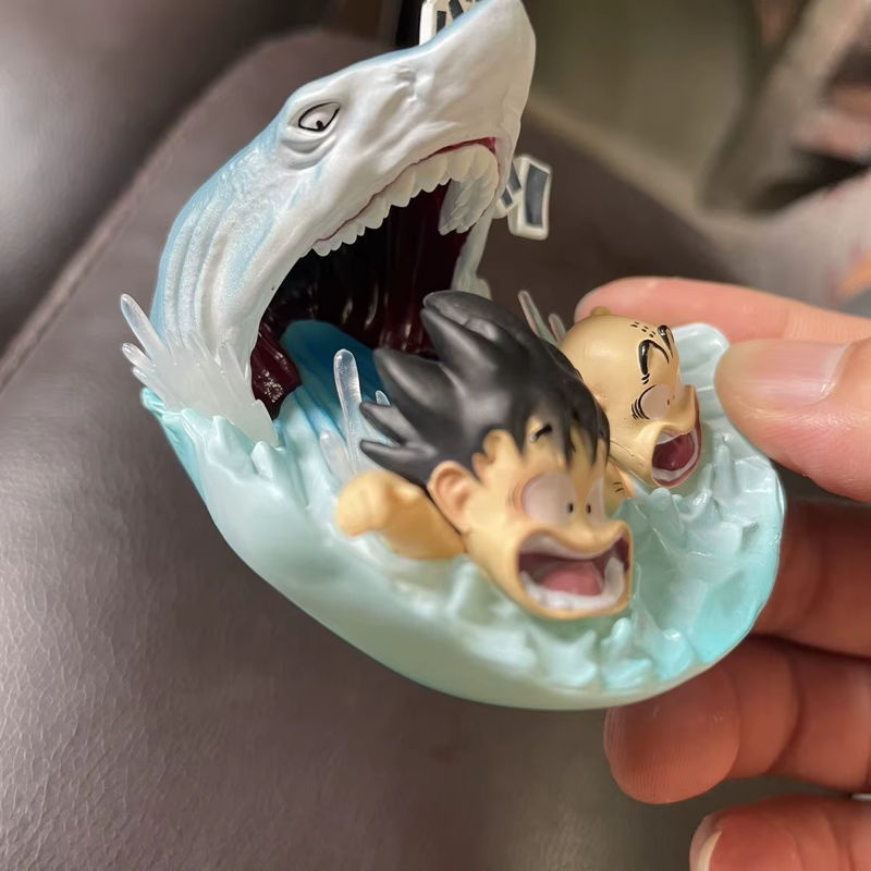 Bandai Dragon Ball Z Anime Figuren Sohn Goku und Krilin Sammler Modell aus Kunststoff, mehrfarbig, Höhe: 5 cm - Bild 4