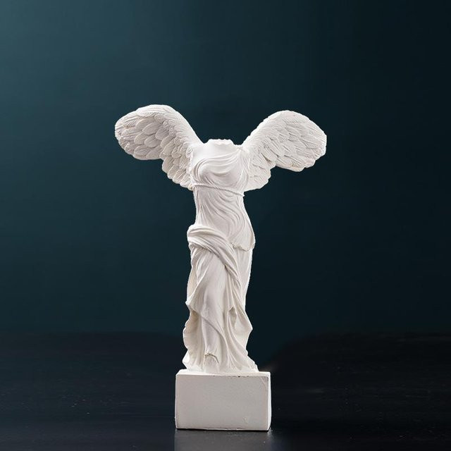 Yiran Furniture Apollo Venus Skulptur Nordische Kunst Figur aus Harz in Weiß, Rot und Gelb, Höhe: 37,0 cm, Breite: 12,0 cm, Tiefe: 1,0 cm - Bild 1