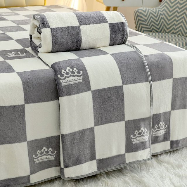 WTEMPO Korallenfleece-Decke in Grau, weiche Sommer-Klimadecke aus Polyester, B/B: 150 x 200 cm - Bild 1