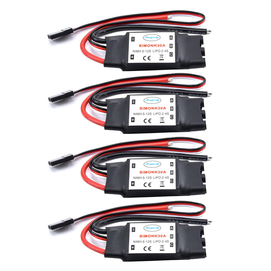 Simonk ESC mit BEC für F450 S500 S550 RC Quadcopter Hubschrauber, 30A - Bild 3