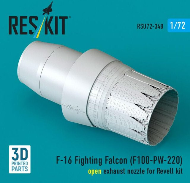 Revell F-16 Fighting Falcon, 3D Printed, Open exhaust nozzle - Bild 1