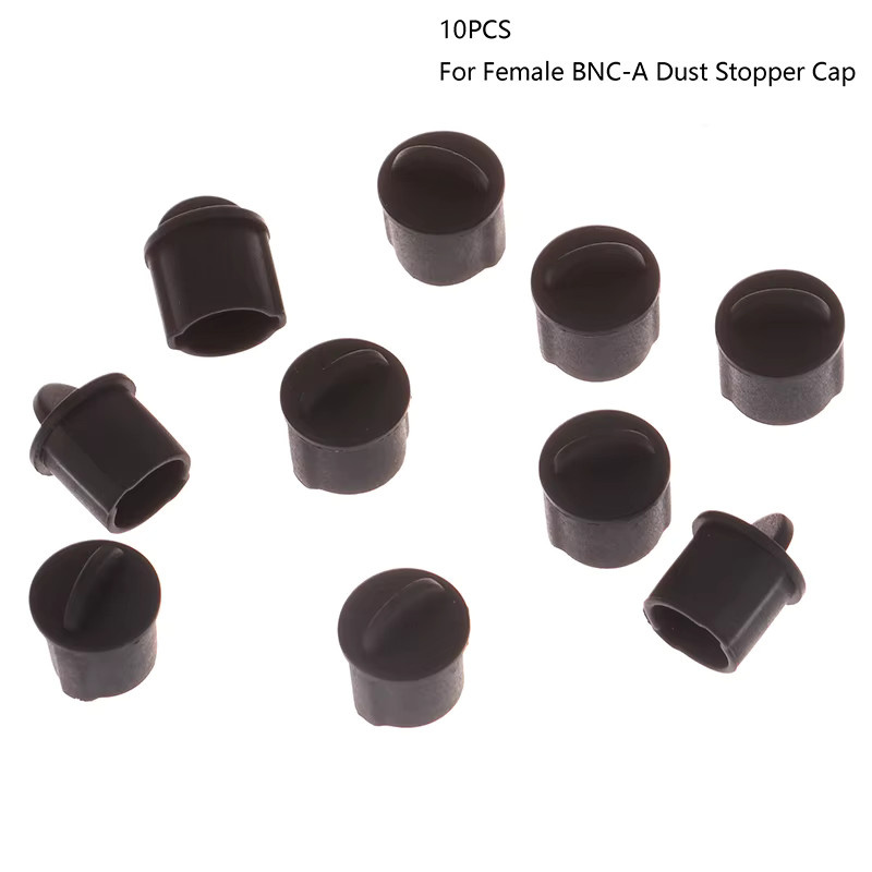 Uxcell Silikon BNC Anti-Staub-Stopper Kappenabdeckung für Buchsen, Schwarz, 10 Stück, Durchmesser: 9,5 mm - 11 mm - Bild 3