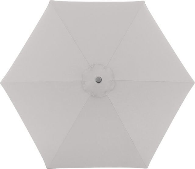 Doppler Sonnenschirm ACT Push Up in Hellgrau mit Aluminiumgestell, Durchmesser: 270 cm - Bild 1