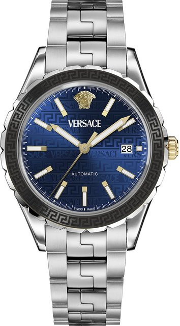 Versace Chronograph, Automatik, Edelstahl, Blau, 42 mm, Herren - Bild 1