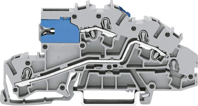 WAGO Installationsetagenklemme 2003-7641 grau 4mm² NT/L/PE - Bild 1