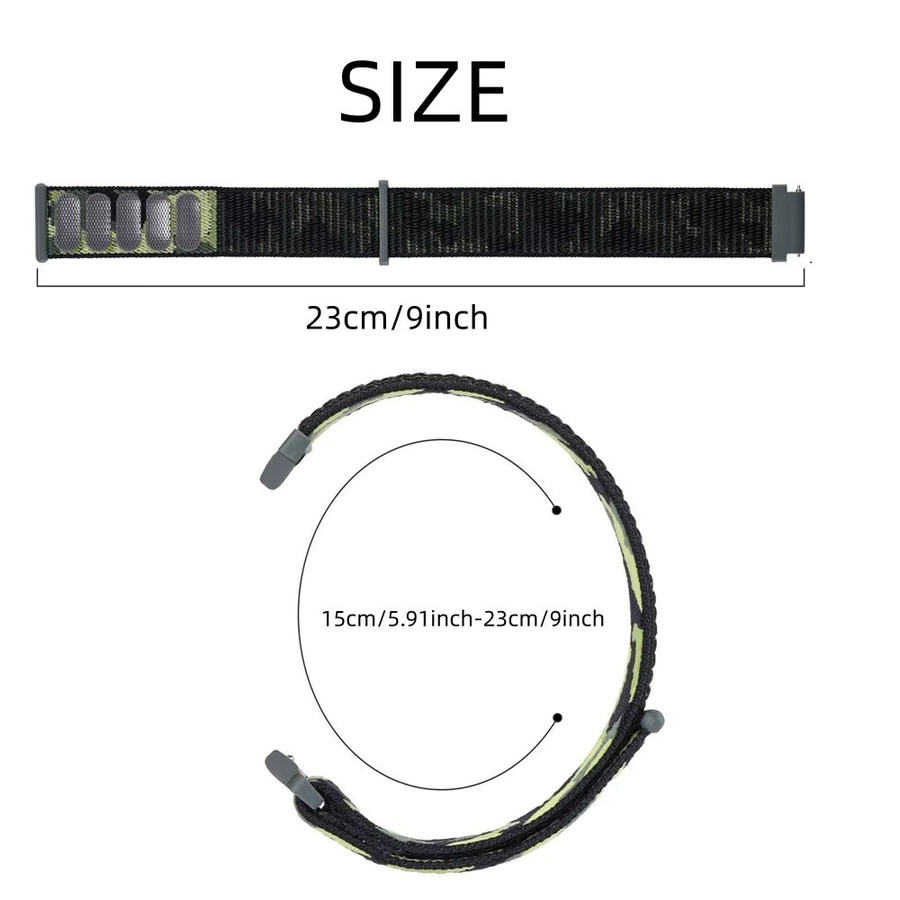 DAINU Uhrenarmband Nylon, Schwarz, Unisex - Bild 4
