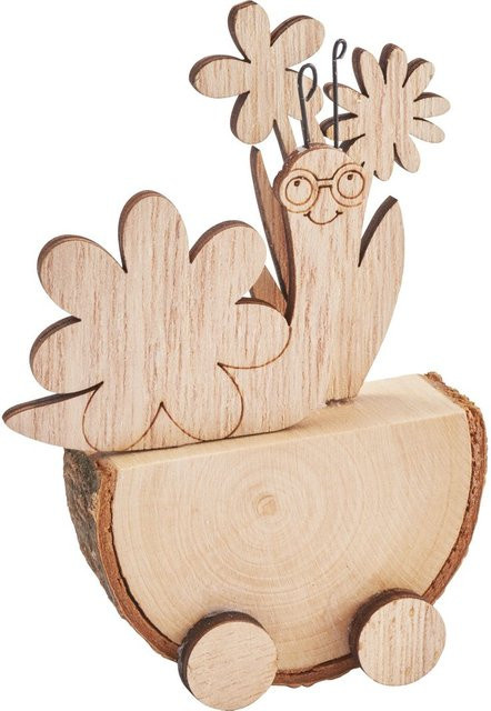 VBS Schnecke Rasender Willi in Holzoptik und Beige für das Tabletop - Bild 1