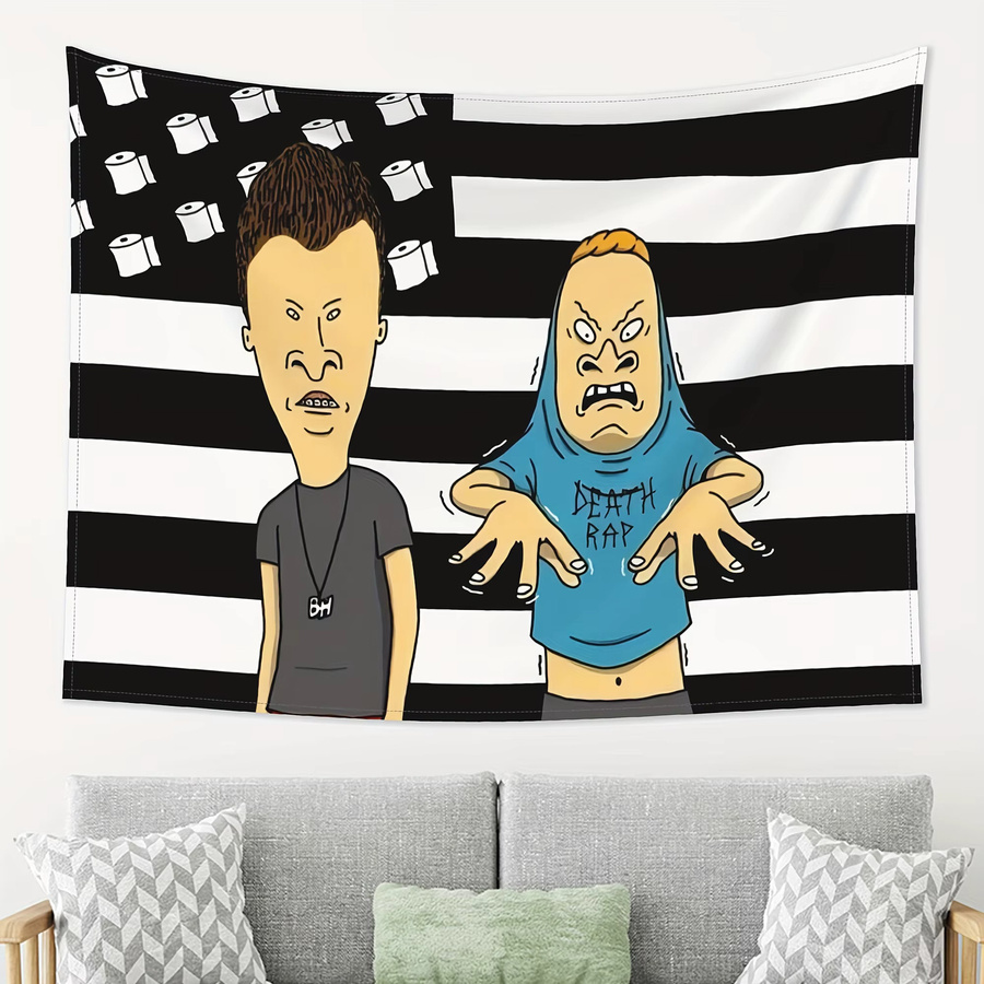 VIKAMA Amerikanische Retro Wandteppich Flagge in Multicolour als dekorative Wanddekoration für Schlafzimmer und Wohnzimmer - Bild 2