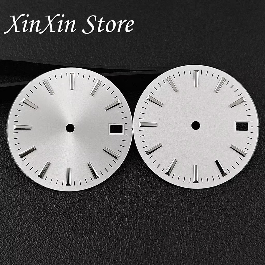 XINGHAN Uhrenzifferblatt, Sunburst, 28,5 mm, Weiß, NH35/NH36/4R/7S-Uhrwerk - Bild 2