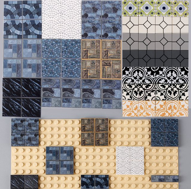 Stadt Szene Figuren Bausteine, Zubehör, Blau, Bunt / Mehrfarbig - Bild 1