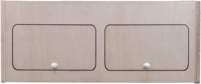 Monstershop Wohnwagen Hängeschrank aus Birke in Beige mit Soft-Close-Türen, B/T/H: 80 x 30 x 30 cm - Bild 1