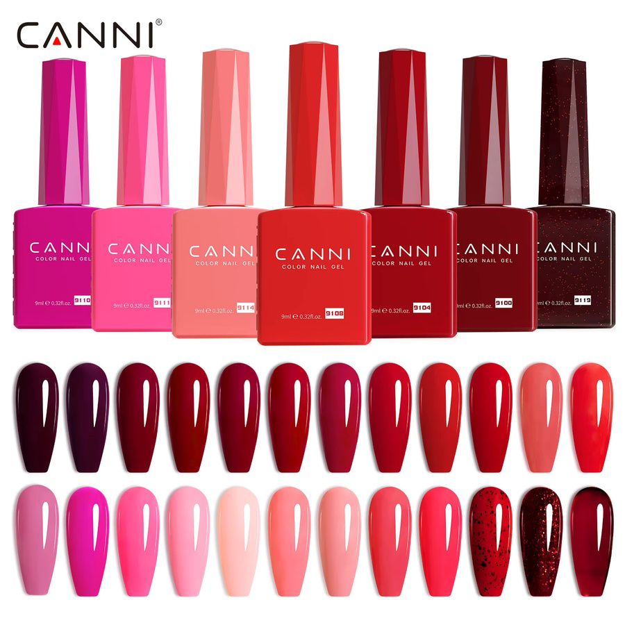 CANNI Nagellack, rot, glänzend, 9 ml - Bild 3
