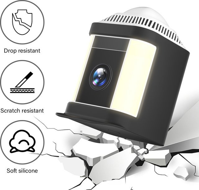 Ring Silikon-Kameraschutzhülle für Spotlight Cam Pro und Cam Plus in Schwarz - Bild 1