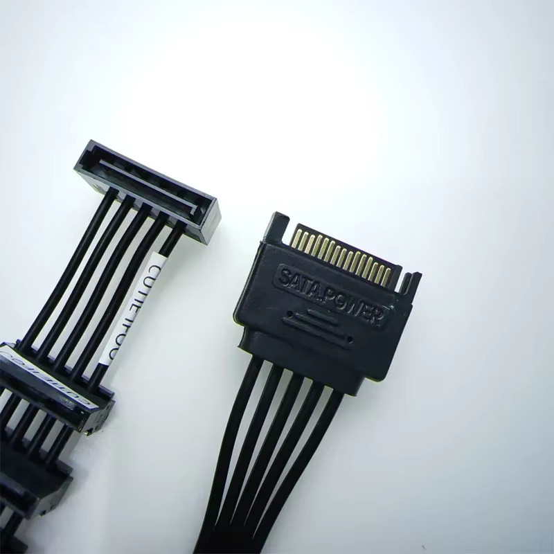 SATA-Festplattenkabel Ultrakurzes ATX-Netzteil-Erweiterungskabel 11 cm in Schwarz - Bild 3
